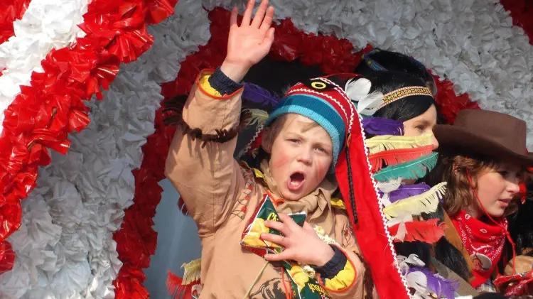 David als Kind im Karnevalskostüm beim Dammer Carneval